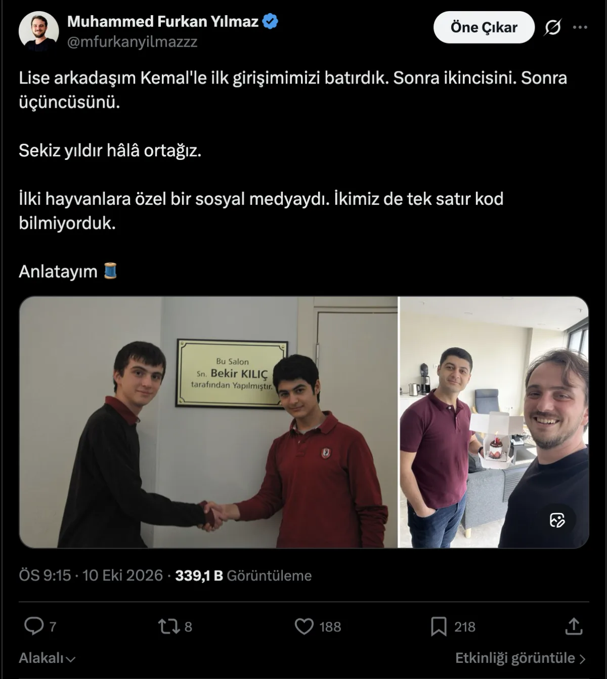 X'te Ortaksız büyüyemezsin, 339 bin görüntülenme